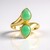 Anello in argento con Crisoprasio (KM by Juwelo)