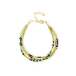 Zilveren armband met peridoots (Riya)