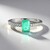 Anello in argento con Smeraldo Colombiano