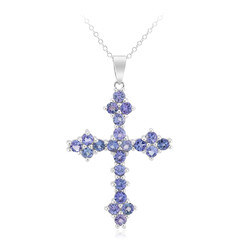 Collier en argent et Tanzanite