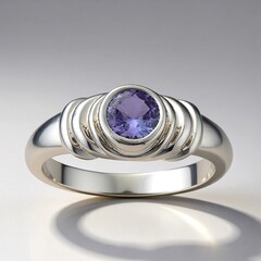 Anello in argento con Tanzanite Lilla