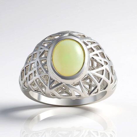 Bague en argent et Opale Welo
