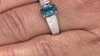 Zilveren ring met een Groene Kyaniet