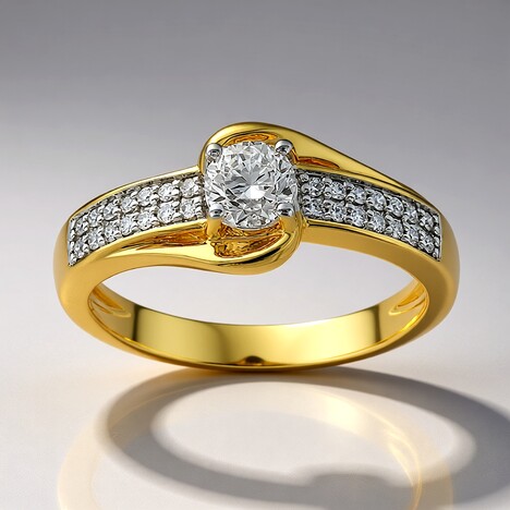 Anello in oro con Diamante SI1 (G) (Annette)