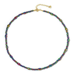 Mystic Hematite Silver Necklace
