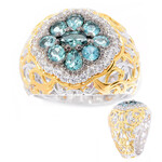 Anello in argento con Tormalina Petrolio (Gems en Vogue)