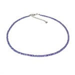 Tansanit-Silberhalskette