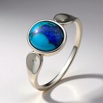 Bague en argent et Pierre fine