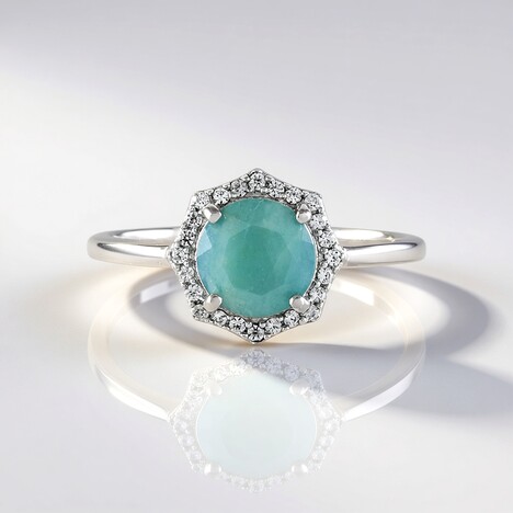 Anello in argento con Grandidierite