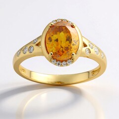 Anello in oro con Sfalerite (CIRARI)