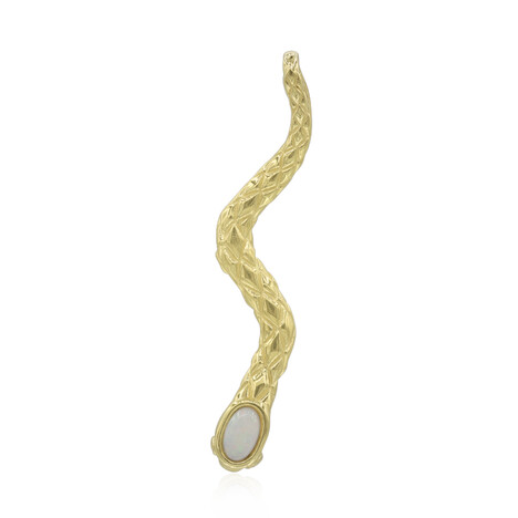 Zilveren hanger met een witte opaal