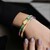 Edelstein-Silberarmband /-halskette (Riya)