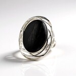 Zilveren ring met een Veeneik (dagen)