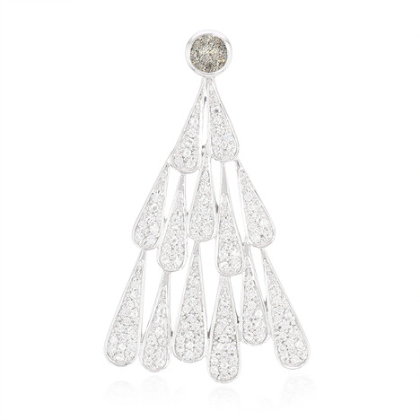 Spektrolith-Silberanhänger