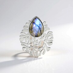 Ciondolo in argento con Labradorite