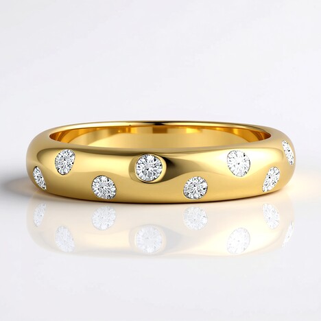 Anello in oro con Diamante IF (D) (Annette)