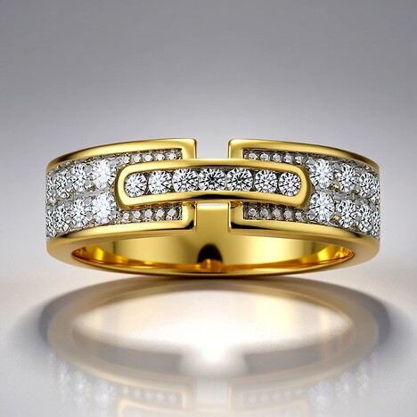 Anello in oro con Diamante SI1 (G) (Annette)