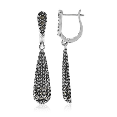 Markasit-Silberohrringe