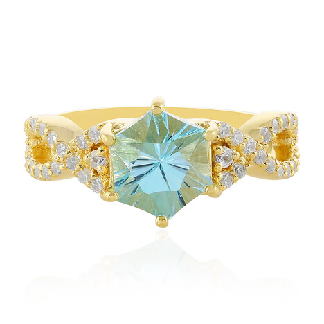 Anello in argento con Topazio Blu Cielo