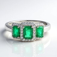 AAA-Sambia-Smaragd-Goldring