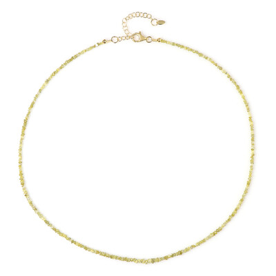 Collier en argent et Diamant jaune