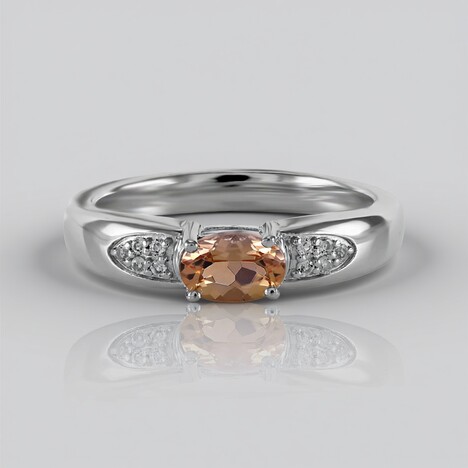 Anello in argento con Topazio Imperiale Ouro Preto
