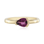 Magenta-Granat-Silberring