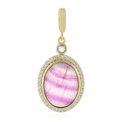 Ciondolo in argento con Fluorite