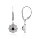 Boucles d'oreilles en argent et Grenat