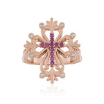 Rhodolith-Silberring (Dallas Prince Designs)
