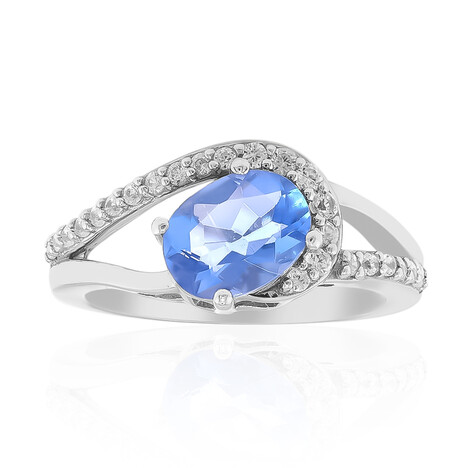 Anello in argento con Fluorite Cangiante