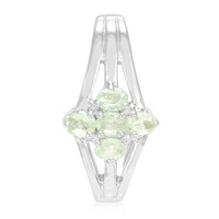 Pendentif en argent et Tourmaline cuprifère