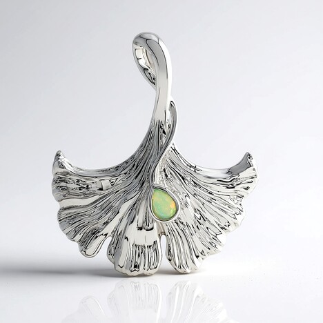Ciondolo in argento con Opale di Welo (MONOSONO COLLECTION)