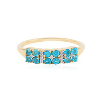 Anello in argento con Apatite Blu Neon