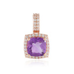 Uruguay-Amethyst-Silberanhänger (de Melo)