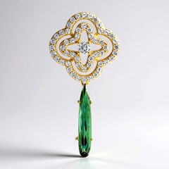 Ciondolo in argento con Indicolite (Adela Silber)