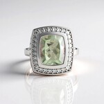 Anello in argento con Ametista Verde (Dallas Prince Designs)