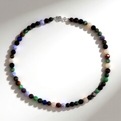 Collana in argento con Avventurina Verde