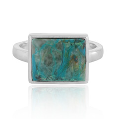 Chrysokoll-Silberring