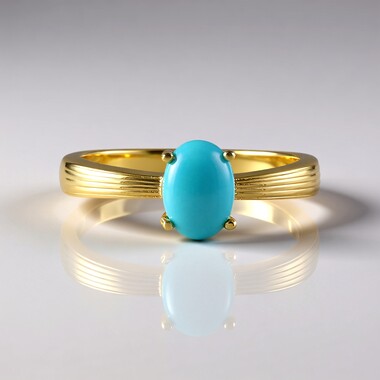 Sleeping Beauty Turquoise Silver Ring