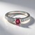 Anello in argento con Tormalina Rosa Nigeriana