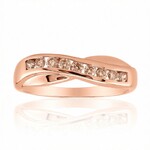 Bague en argent et Diamant rose de France SI1 d'Argyle  (Annette)