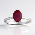 Anello in argento con Rubino Bemainty