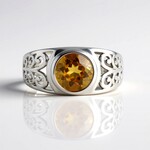Anello in argento con Scapolite