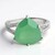 Bague en argent et Calcédoine verte