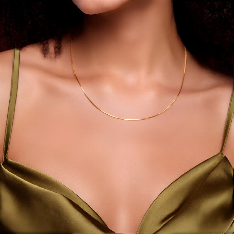 Omega-Silberhalsreif (MONOSONO COLLECTION)