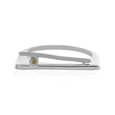 Anello in argento con Diamante Giallo I3 (MONOSONO COLLECTION)