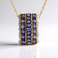 Collier en argent et Tanzanite (Gems en Vogue)