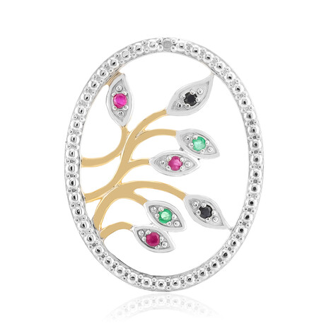 Colgante en plata con Rubí