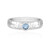 Anillo en plata con Aguamarina de Brasil